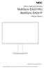 MultiSync EA231WU MultiSync EA241F