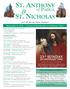 ST. ANTHONY ST. NICHOLAS. of PADUA. September 9, 2018 Twenty-Third Sunday in Ordinary Time. Let s All Become Saints Together!