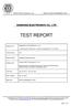 SAMSUNG ELECTRONICS CO., LTD TEST REPORT SAMSUNG ELECTRONICS CO., LTD. 1, Samsung-Ro, Giheung-Gu, Yongin-Si, Gyeonggi-Do 17113, Korea