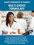 KAISER PERMANENTE OF GEORGIA MULTI-CHOICE FORMULARY