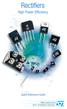 Rectifiers. High Power Efficiency. Quick Reference Guide