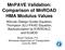 MnPAVE Validation: Comparison of MnROAD HMA Modulus Values