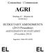 Committee / Commission AGRI. Meeting of / Réunion du 03/09/2012. BUDGETARY AMENDMENTS (2013 Procedure) AMENDEMENTS BUDGÉTAIRES (Procédure 2013)