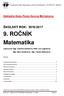 Vzdelávacia oblasť: Matematika a práca s informáciami 2. STUPEŇ ZŠ - ISCED 2. Základná škola Pavla Horova Michalovce