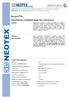 Neopox W. Υδατοδιάλυτη εποξειδική βαφή δύο συστατικών. Χρήσεις. Ιδιότητες/ Πλεονεκτήματα. Τεχνικά Χαρακτηριστικά. Αναλογία ανάμιξης (κατά βάρος)
