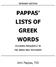 PAPPAS LISTS OF GREEK WORDS
