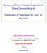 Summary of Thermo-Physical Properties of: Sn and Compounds of Sn. Comparison of Properties of Sn, Sn-Li, Li, and Pb-Li