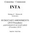 Committee / Commission INTA. Meeting of / Réunion du 03/09/2014. BUDGETARY AMENDMENTS (2015 Procedure) AMENDEMENTS BUDGÉTAIRES (Procédure 2015)