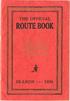 THE OFFICIAL ROUTE BOOK SEASON