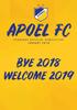 APOEL FC S P O N S O R S O F F I C I A L N E W S L E T T E R J A N U A R Y BYE 2018 WELCOME 2019