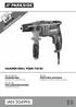 IAN HAMMER DRILL PSBM 750 B2. HAMMER DRILL Translation of the original instructions