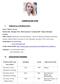 CURRICULUM VITAE I. PERSONAL INFORMATION EDUCATION/TRAINING II.