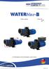 WATERblue-B B-PM B-C. Η επικαλυμμένη αντλία κυκλοφορίας νερού πισίνας. Μετάφραση των πρωτότυπων οδηγιών χρήσης A-WB 01 GR